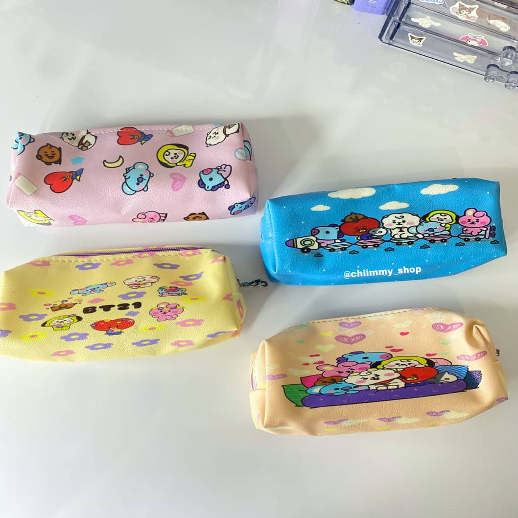 جامدادی چرم bt21