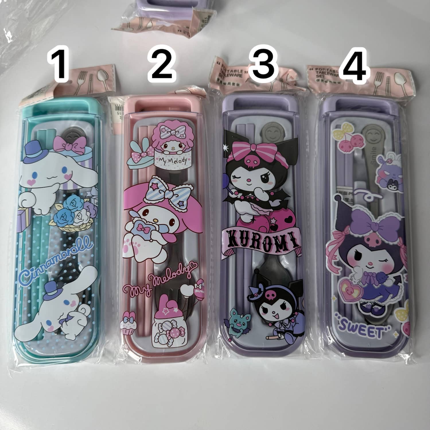 ست قاشق چنگال سانریو