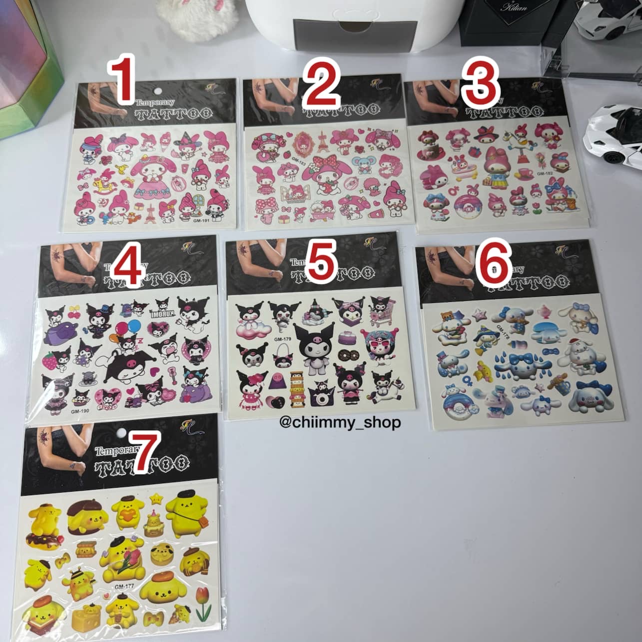 برچسب تتو سانریو