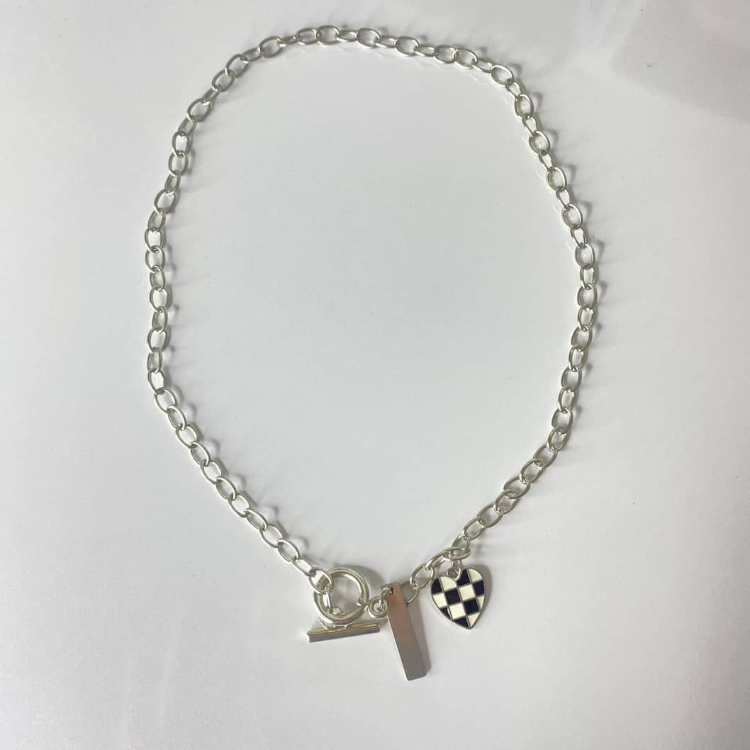 گردنبند قلب چهارخونه