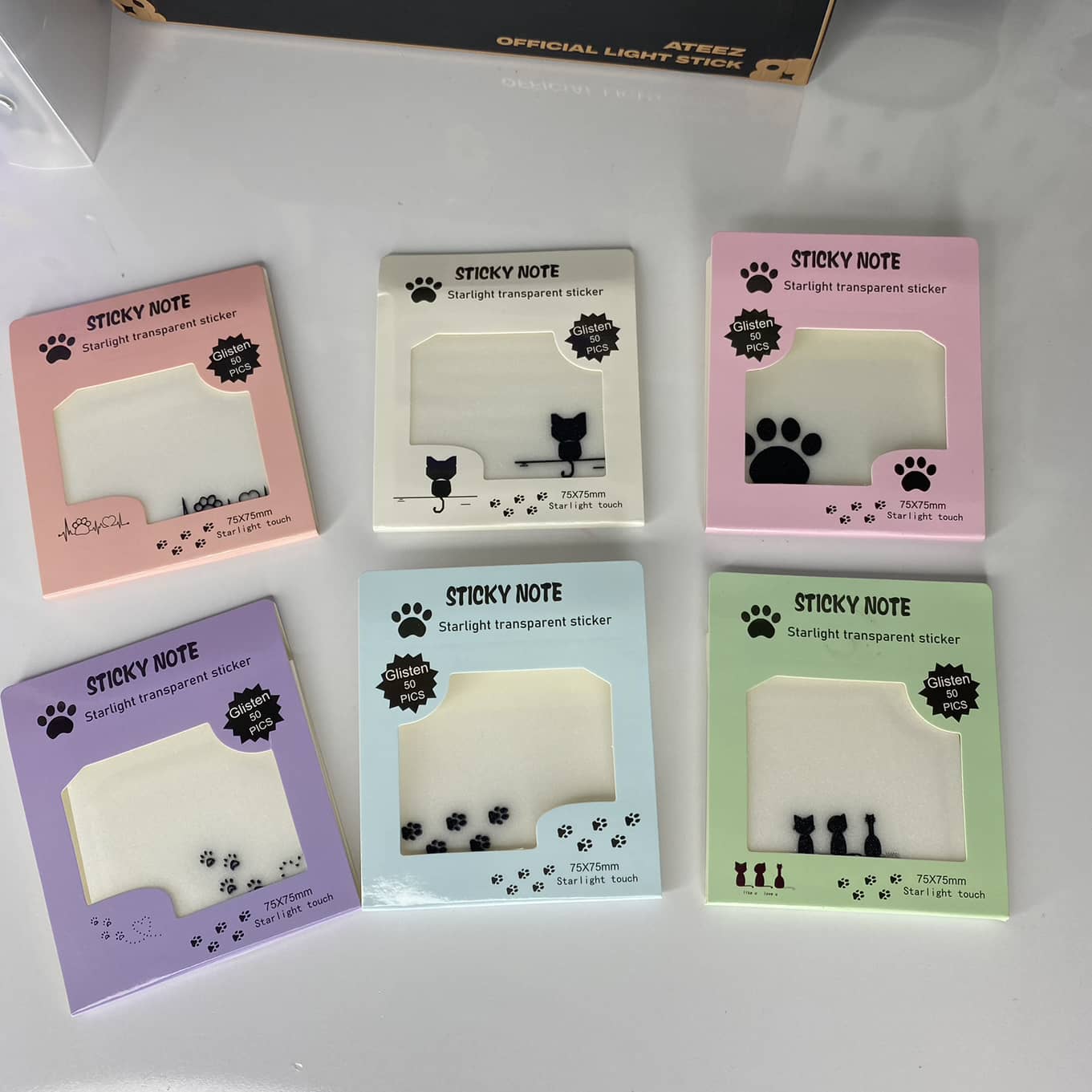 استیک نوت شفاف گربه ای