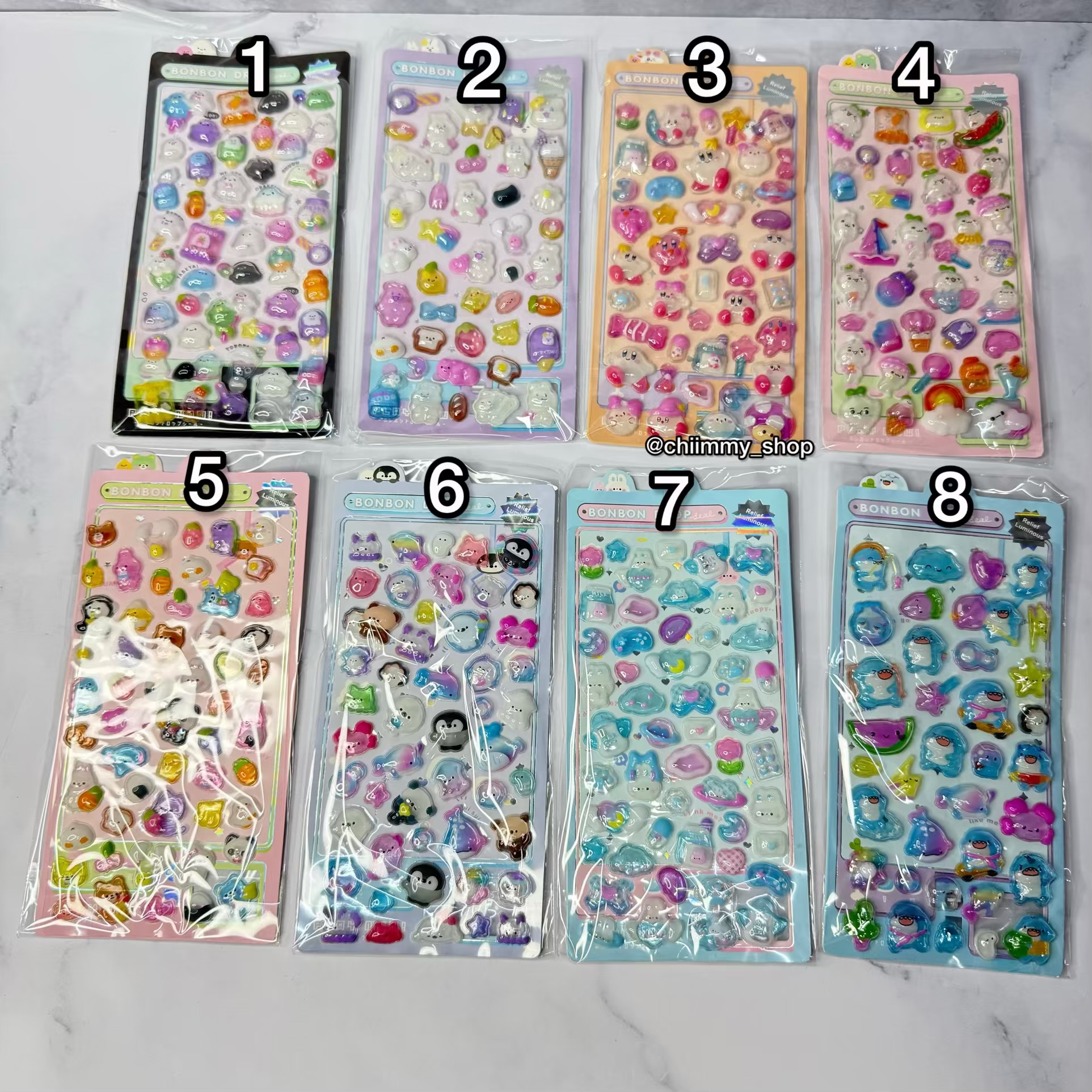 استیکر حبابی فانتزی